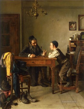 イシドール・カウフマン Painting - 商業指導 イシドール・カウフマン ハンガリー系ユダヤ人